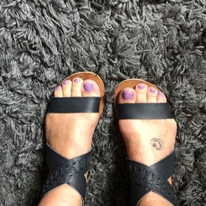 “Billabong” Strappy Ankle Sandals